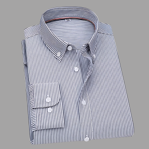 Áo sơ mi nam dài tay mùa xuân, áo sơ mi Oxford thường ngày dành cho nam giới trung niên và thanh niên, tương tự như trang phục công sở trang trọng thường ngày bằng cotton