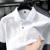 Áo thun polo trơn màu đơn giản cho nam tay lửng mùa hè thoáng khí tay ngắn mới chất liệu cotton nguyên chất ve áo đa năng (38)