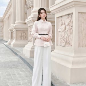 Quần ống rộng 2 ly đai rời