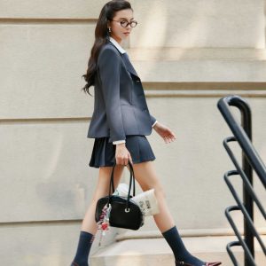 Áo blazer dáng ôm ngán ve mèo