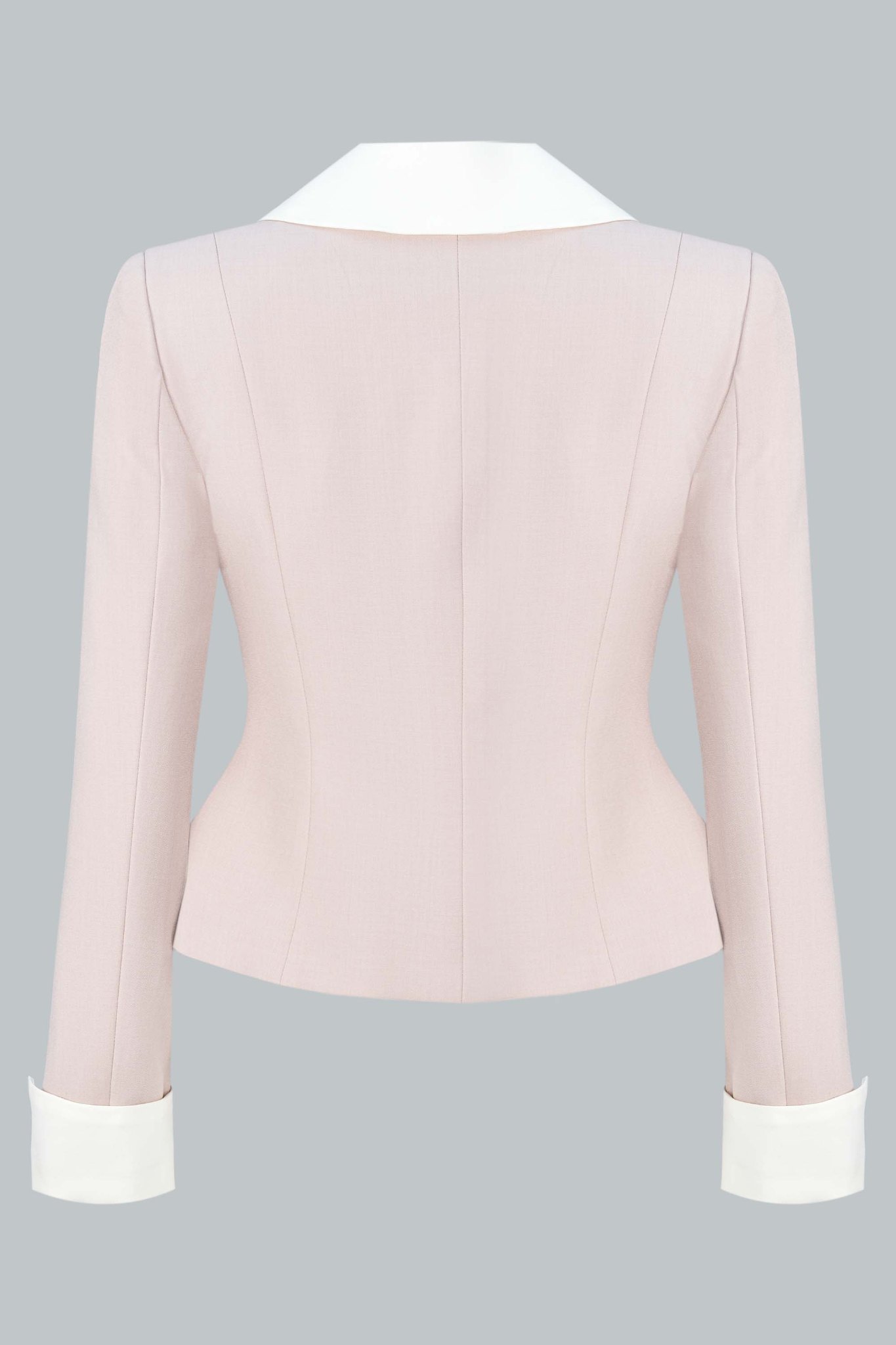 Áo blazer phối cổ sen dáng ôm - Ảnh 7