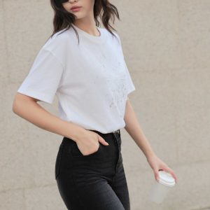 Quần ống loe gấu in