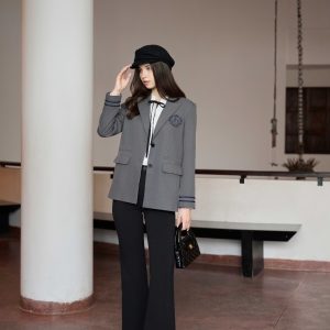 Quần ống loe cạp thường