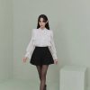 Áo sơ mi dập ly thân trước