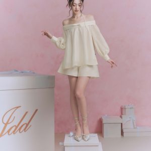 Quần sooc tơ dáng đổ