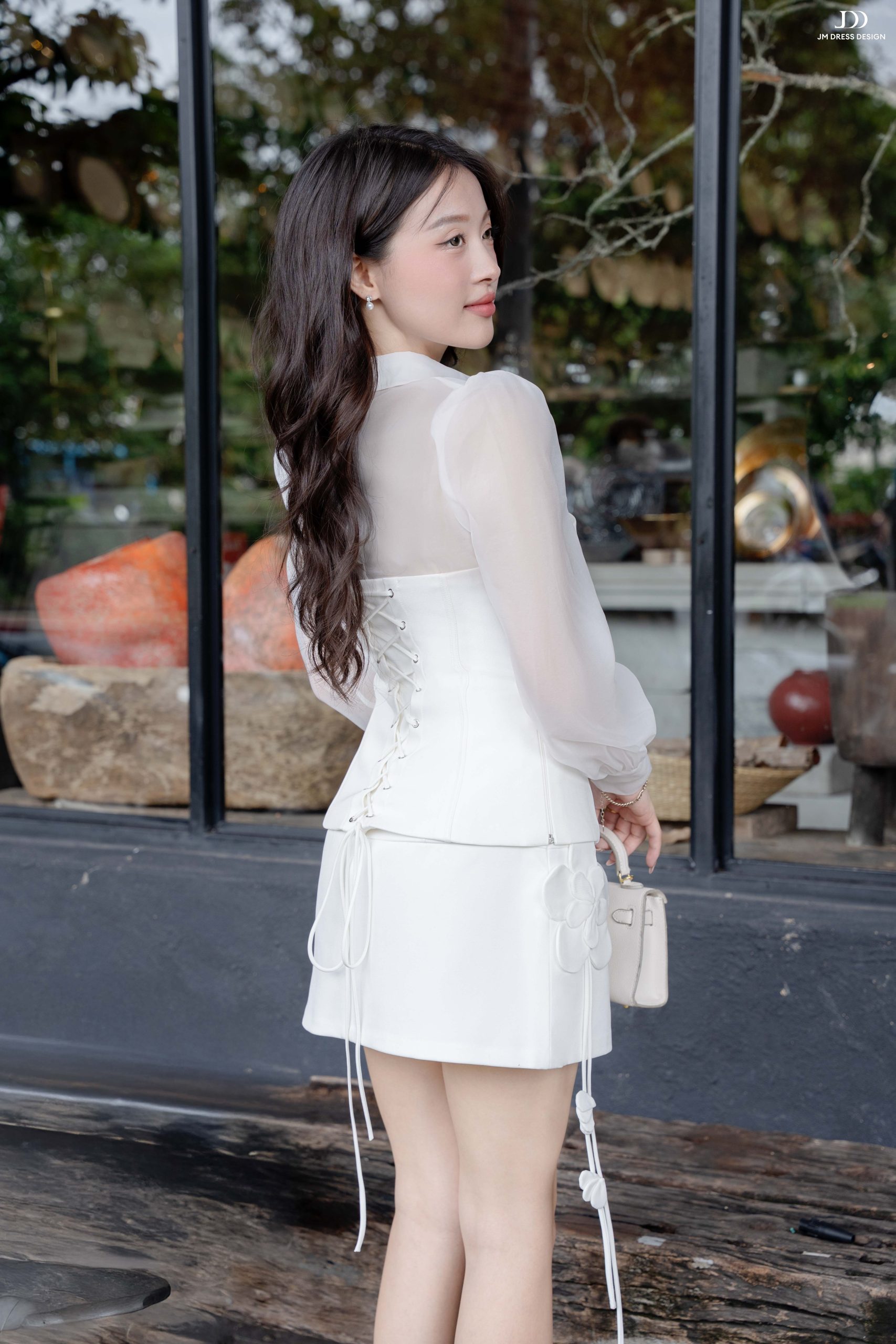 Chân váy A phối hoa nổi - Ảnh 13