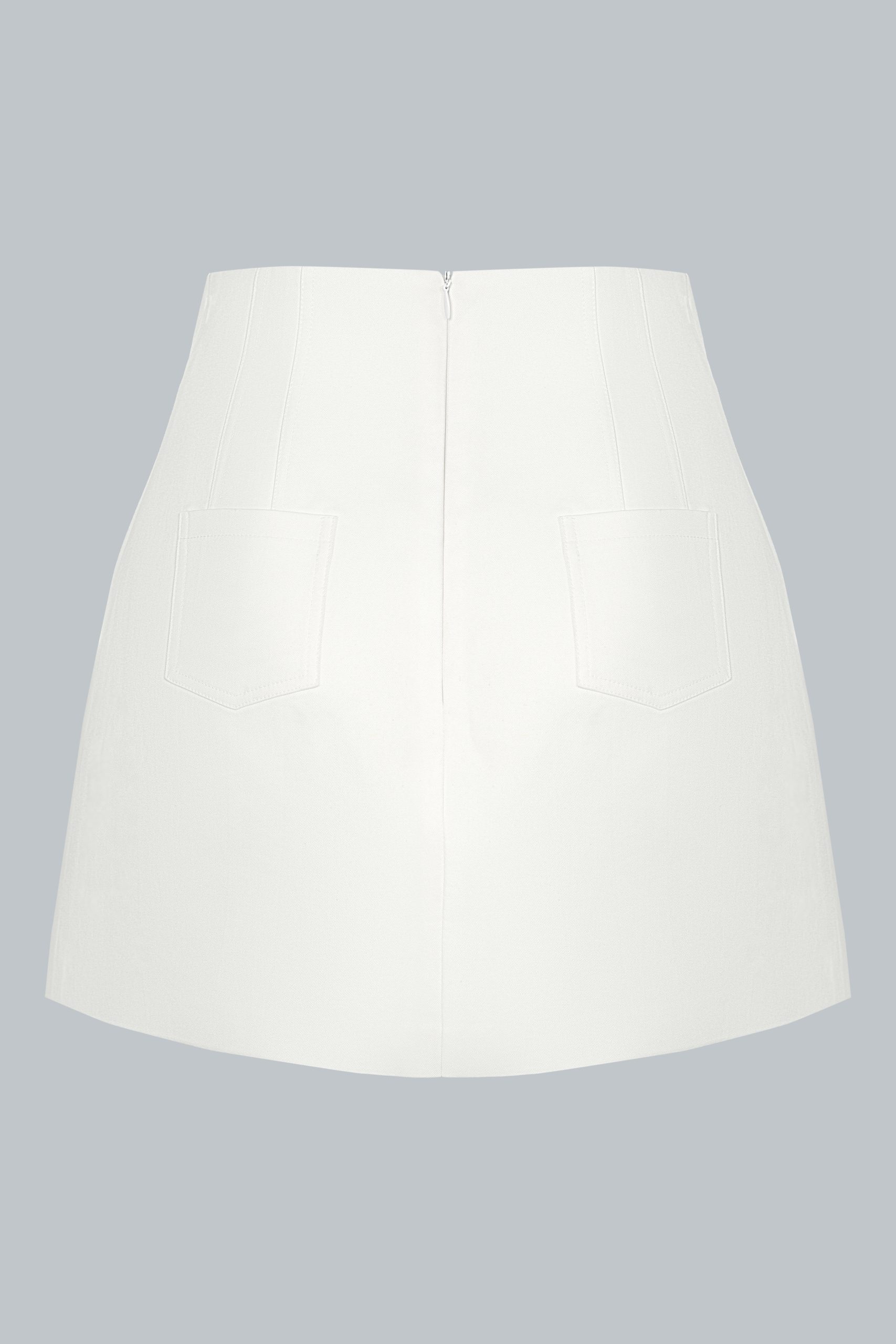 Chân váy cạp cao 2 túi ốp sau - Ảnh 11
