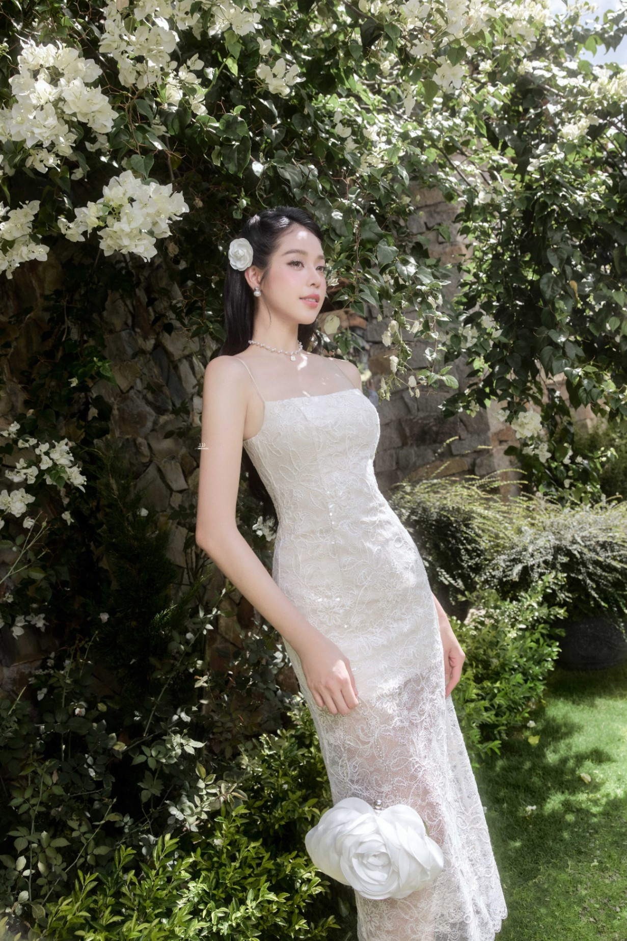 Đầm ren 2 dây
